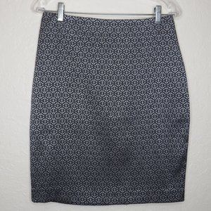 New York &‎ Company* Women's 6" Slit BOHO Midi Stretch Pencil Skirt~ Size 2